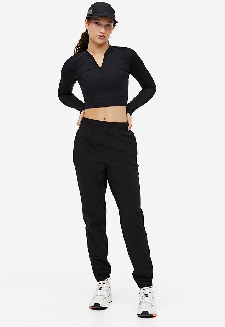 H&M - Drymove™ running trousers - black