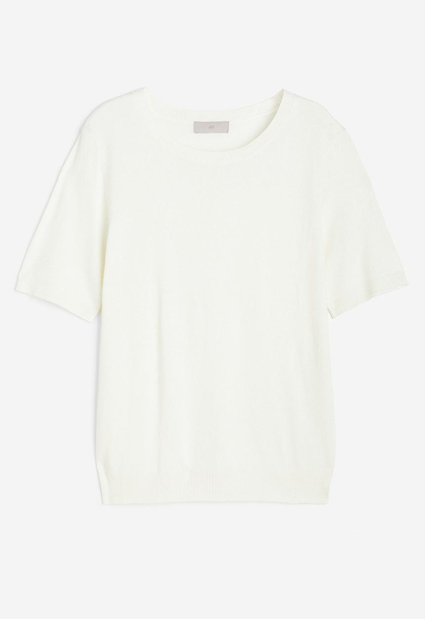 H&M - Fine-knit top - white
