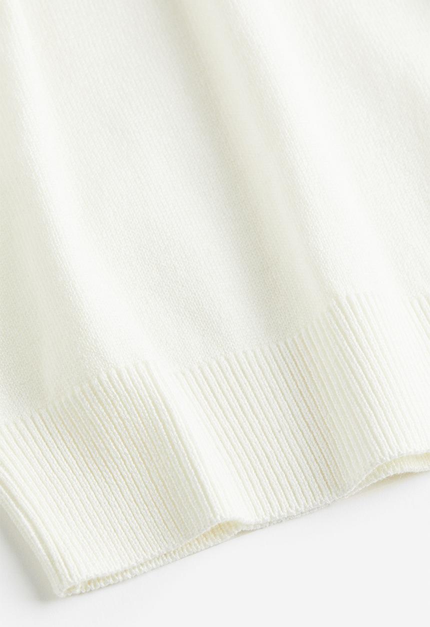 H&M - Fine-knit top - white