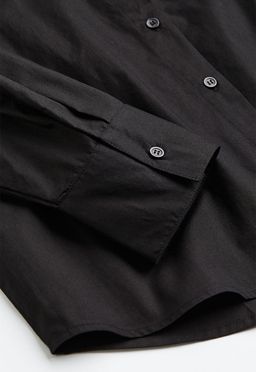H&M - Cotton poplin shirt - black