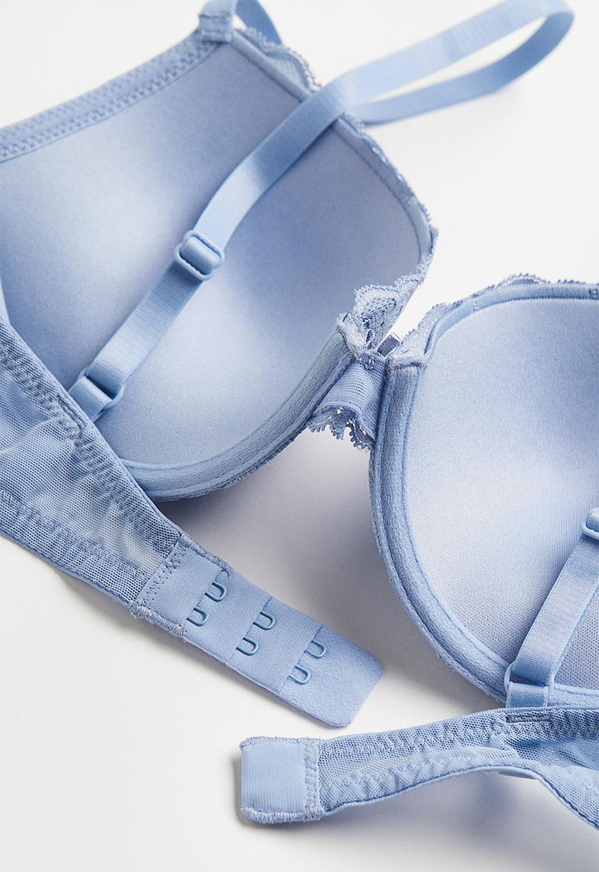 H&M - Push-up lace bra - blue