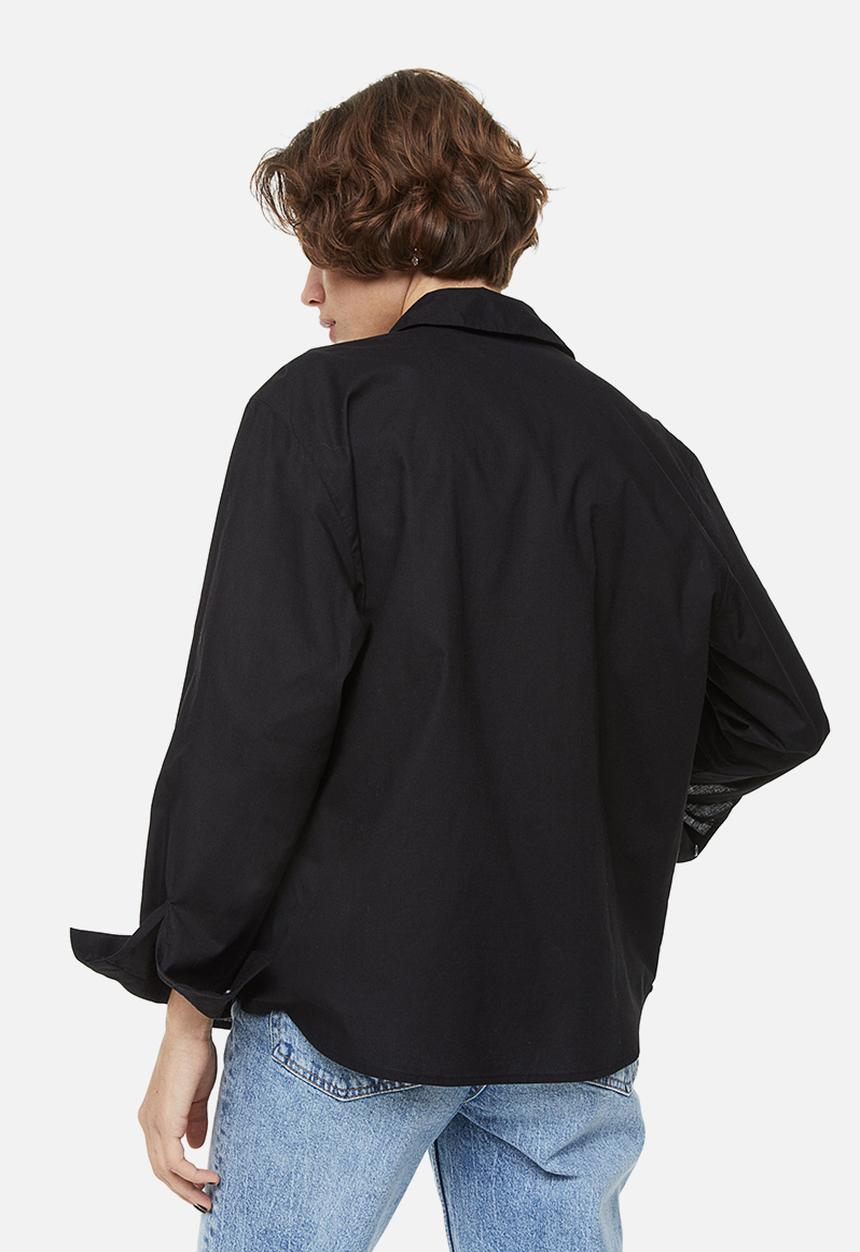 H&M - Cotton poplin shirt - black