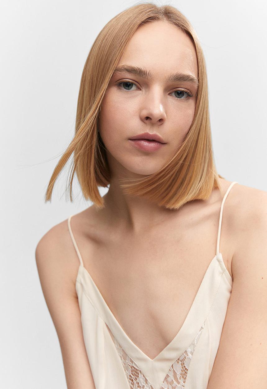MANGO - Dress kate - light beige