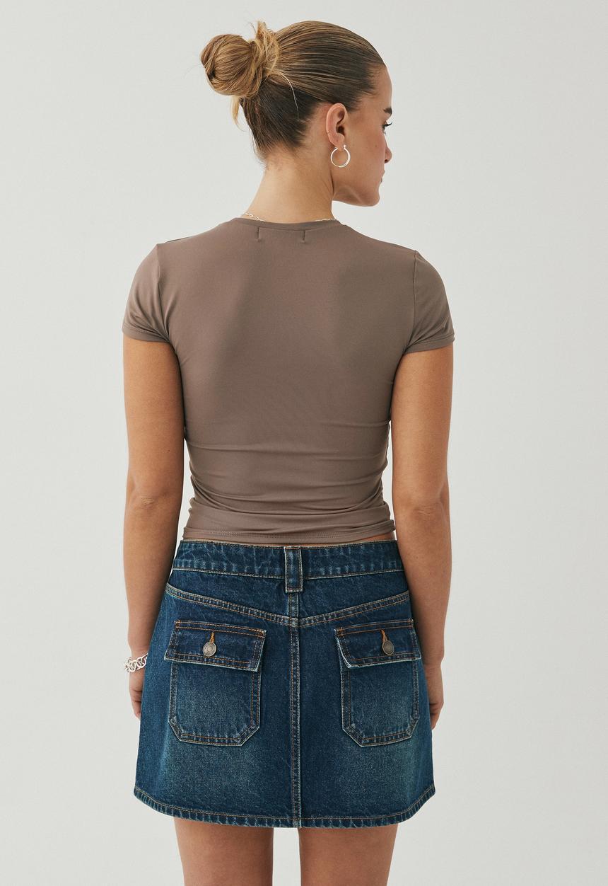 Supré  - Y2k denim mini skirt - midnight blue 