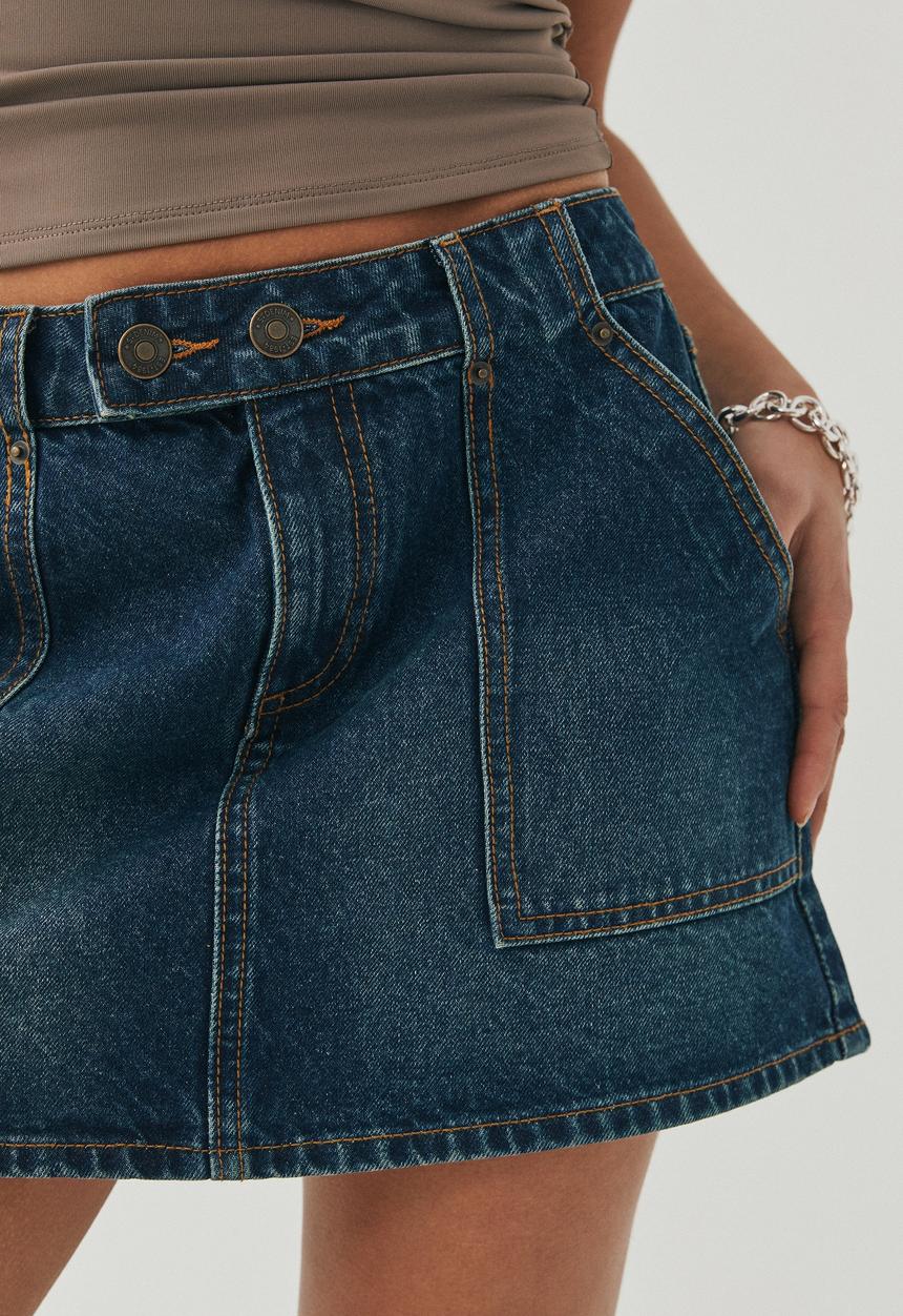 Supré  - Y2k denim mini skirt - midnight blue 