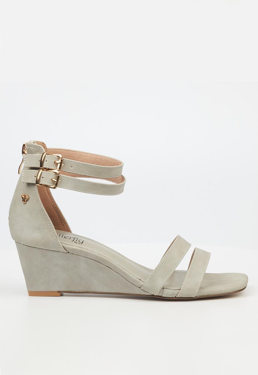 Butterfly Feet - Marla 1 wedge heel - grey