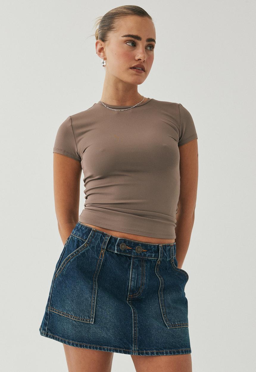 Supré  - Y2k denim mini skirt - midnight blue 