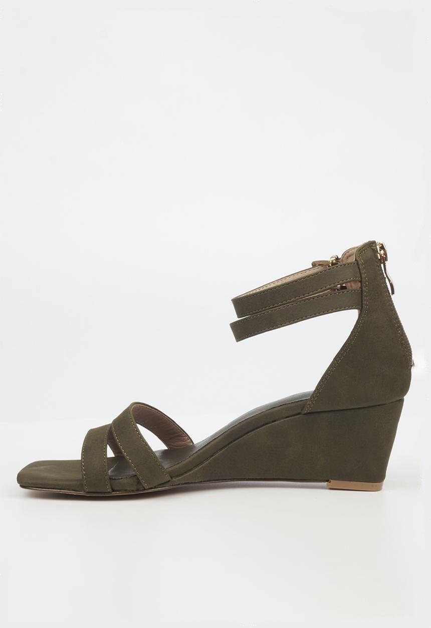 Butterfly Feet - Marla 1 wedge heel - olive