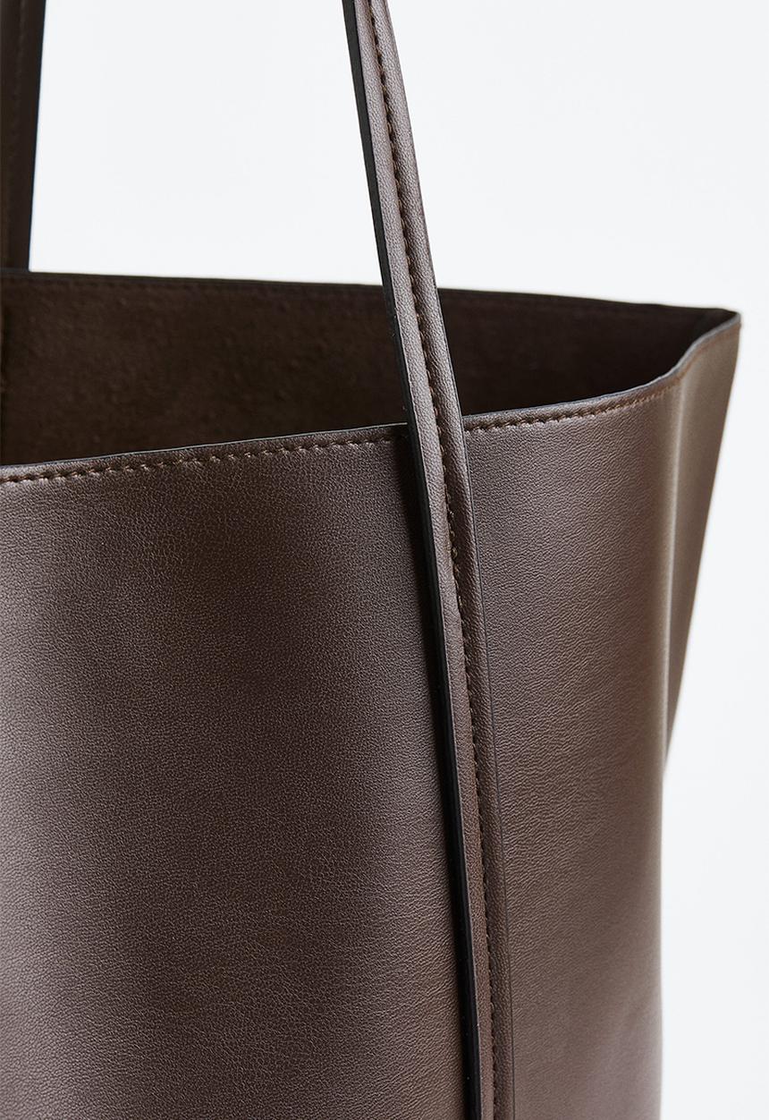 H&M - Large shopper - dark brown