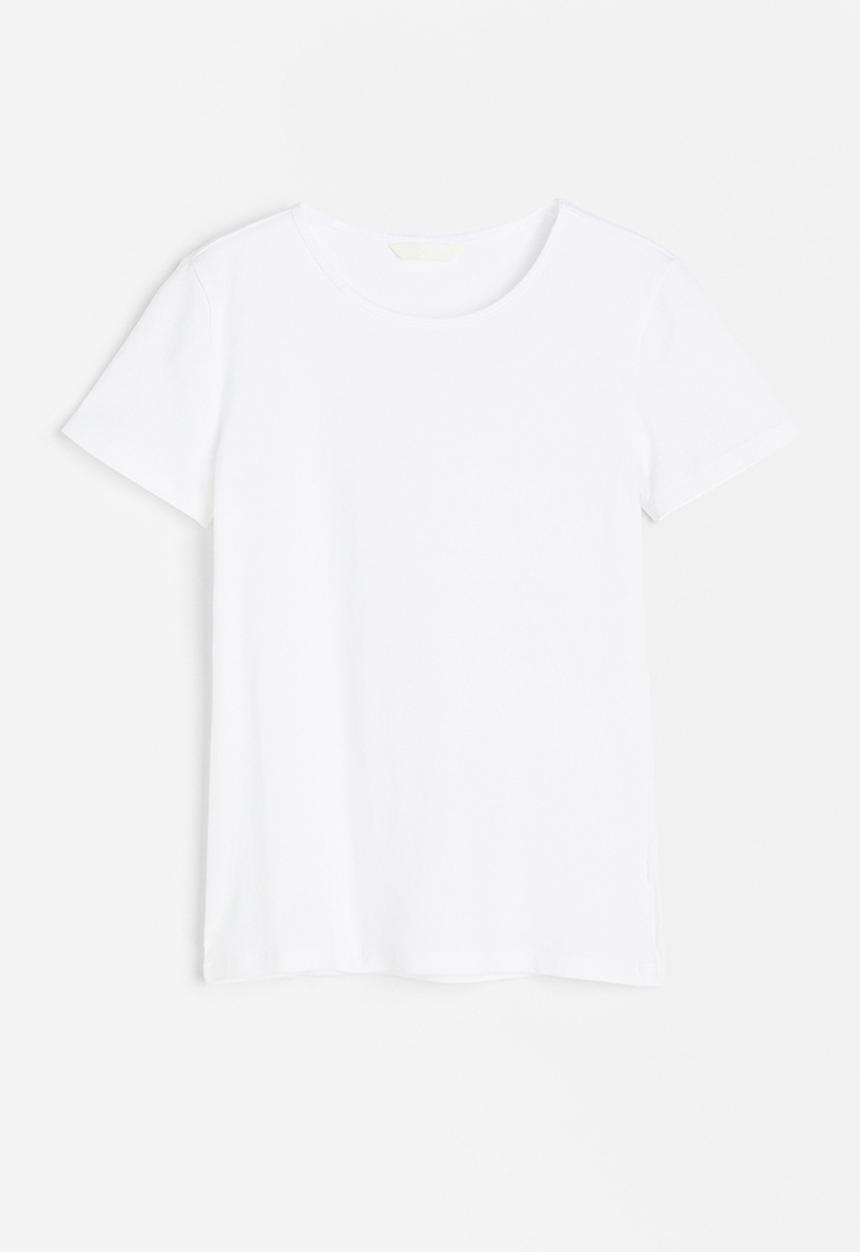 H&M - Cotton T-shirt - white