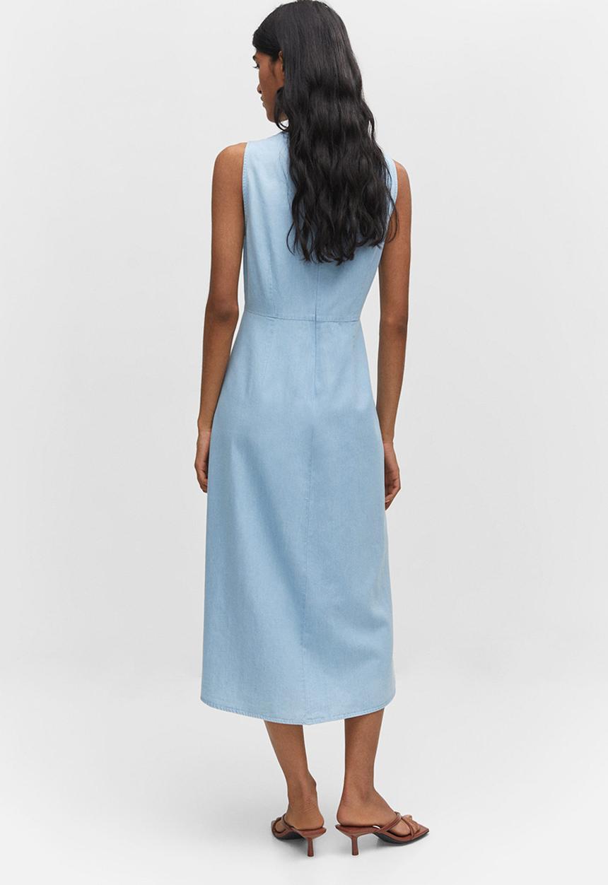 MANGO - Dress sand-h - open blue