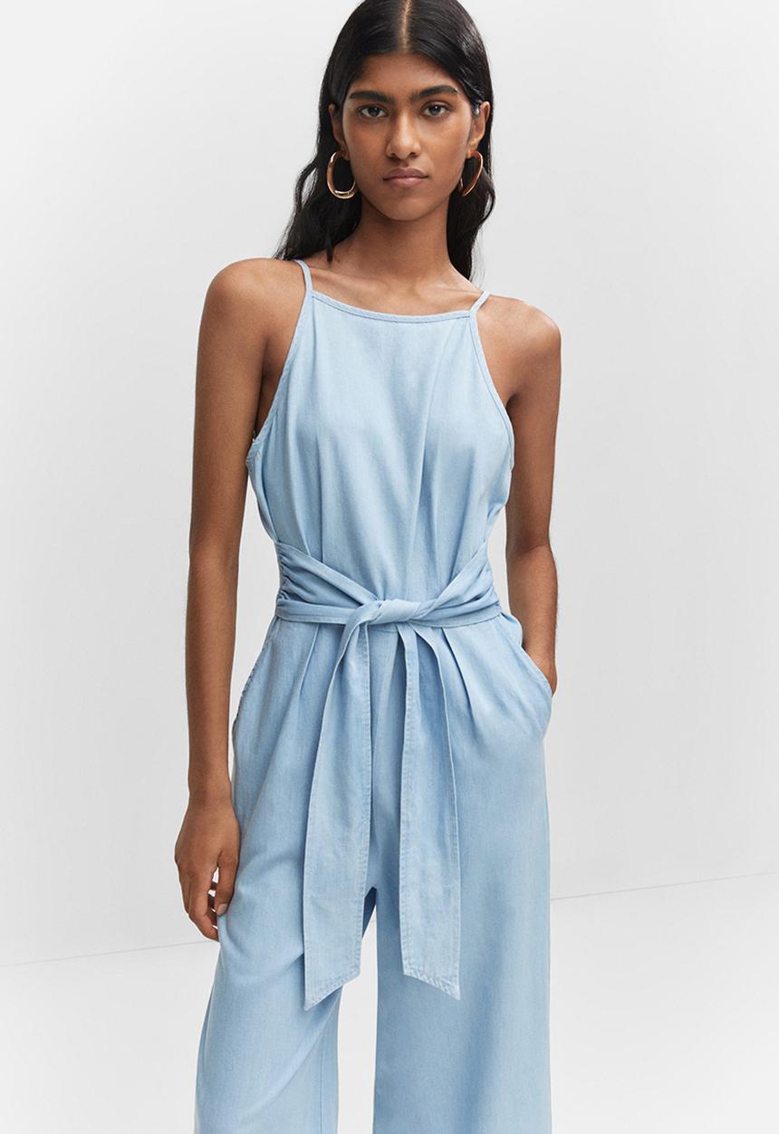 MANGO - One-piece suit nimi-h - open blue