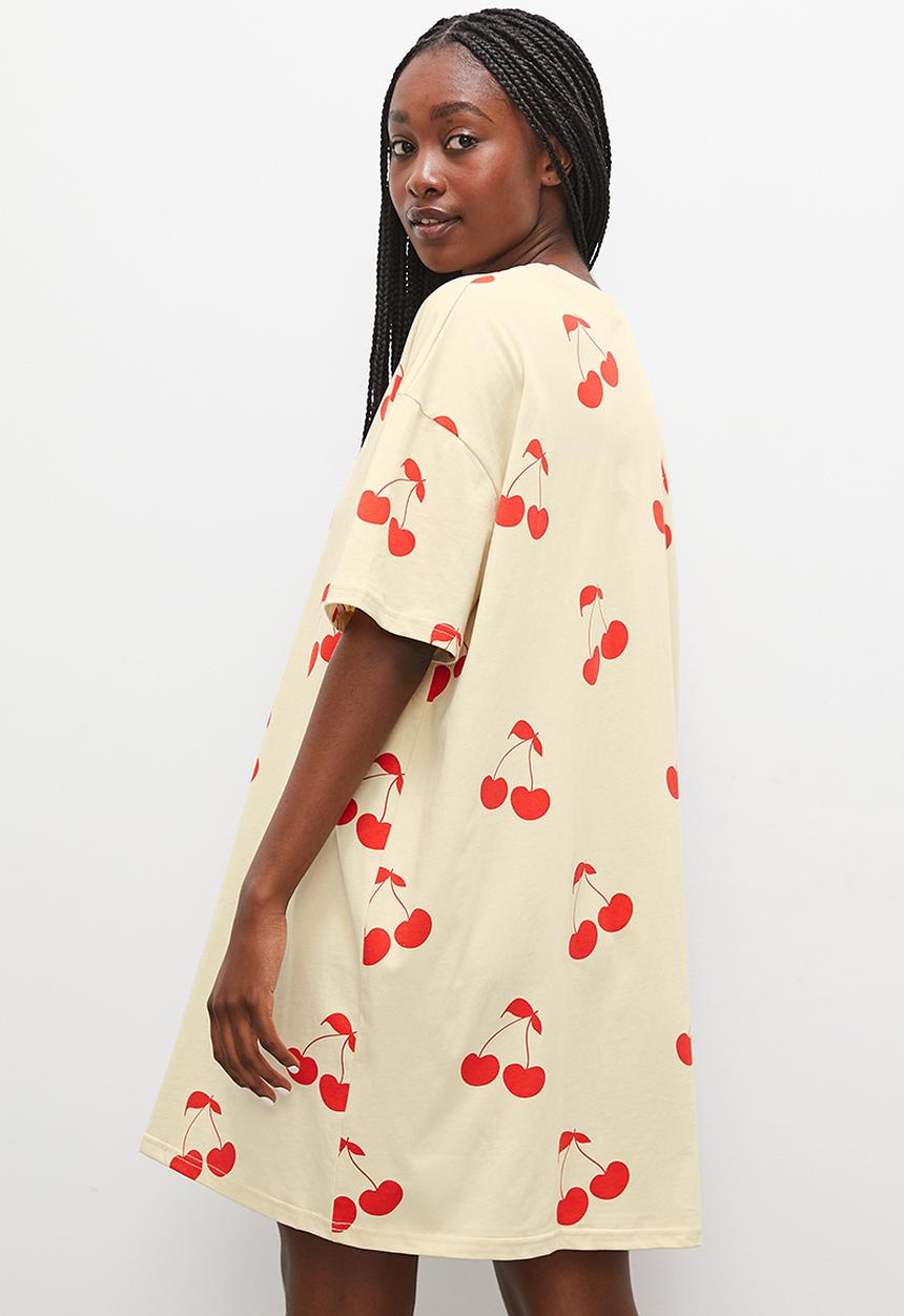 Blake - All over print sleep tee - neutral