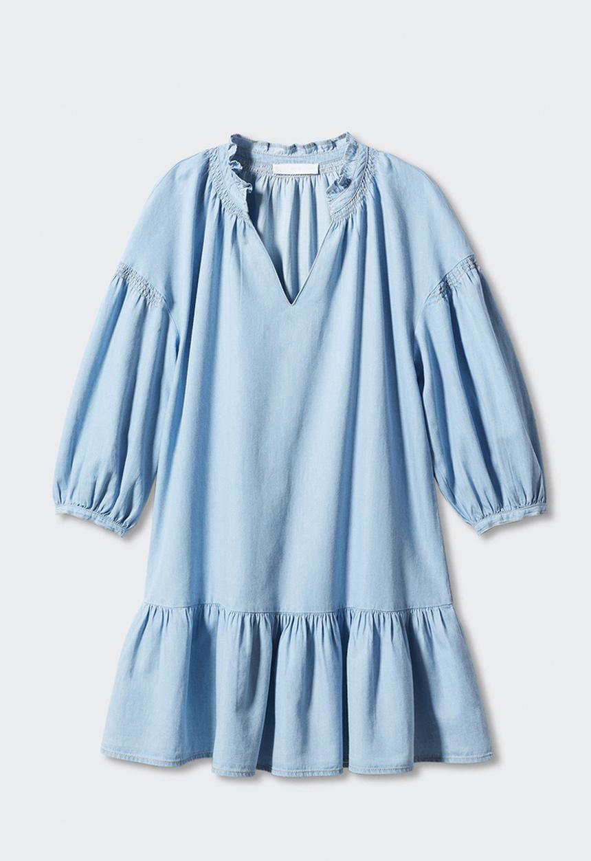 MANGO - Dress ten-h - open-blue