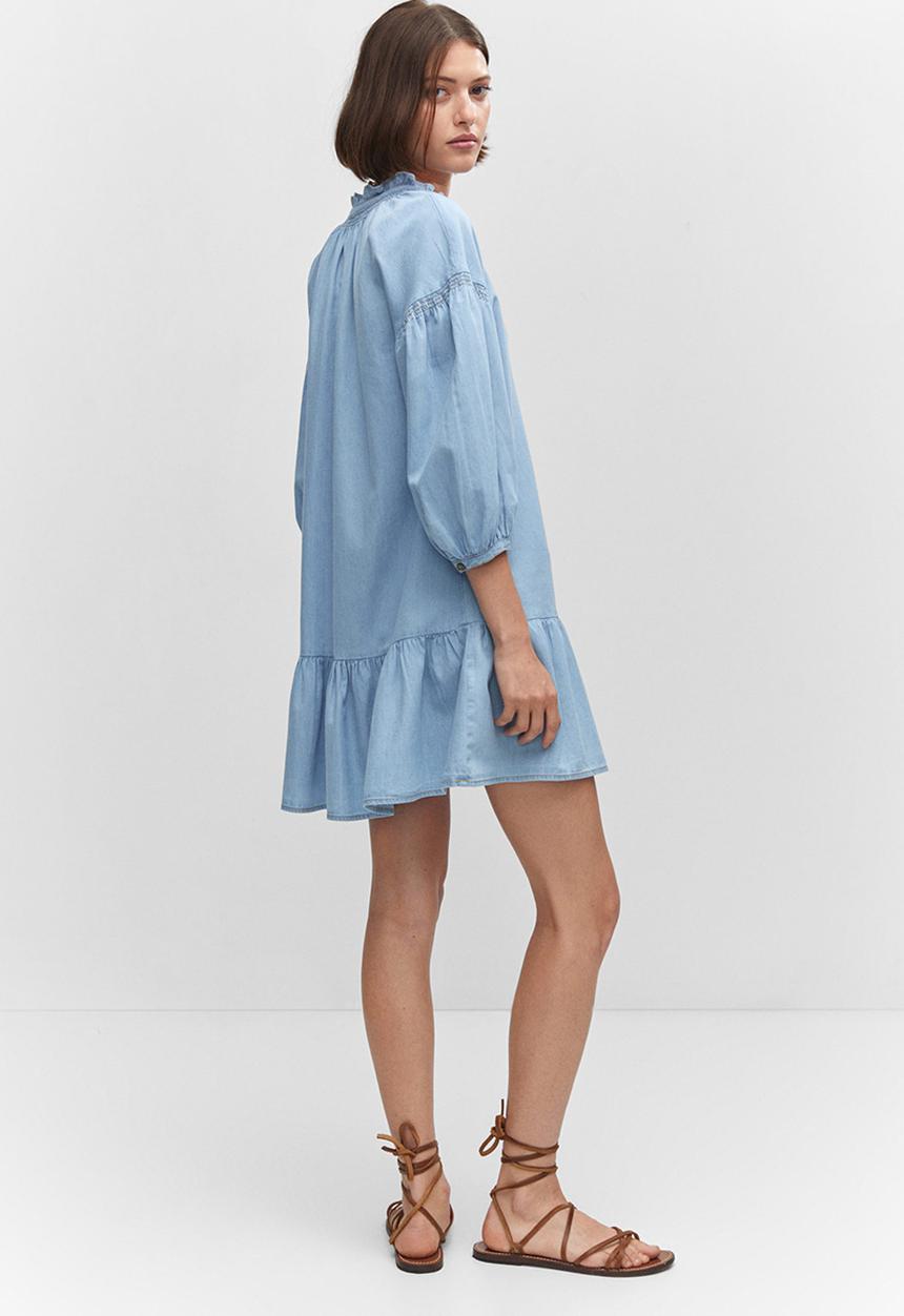 MANGO - Dress ten-h - open-blue