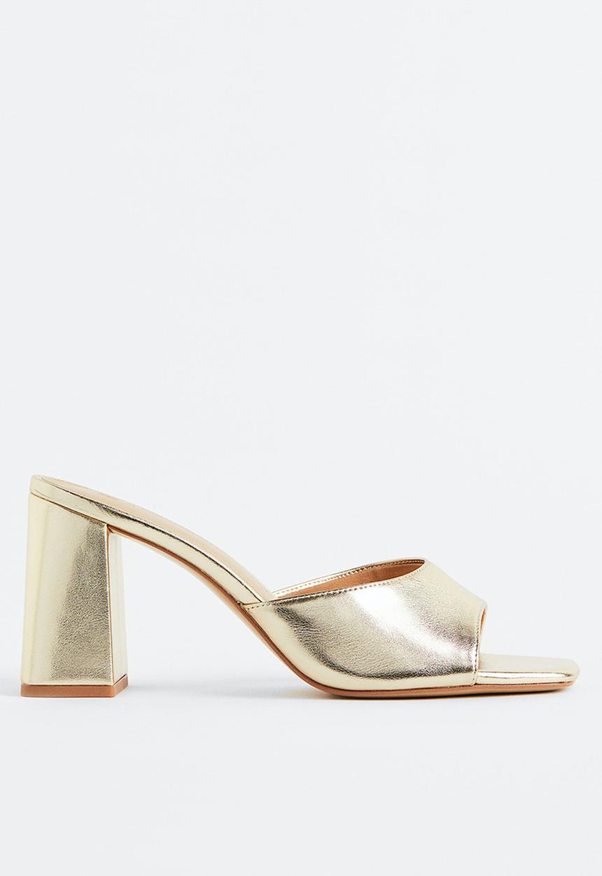 H&M - Mules - gold-coloured
