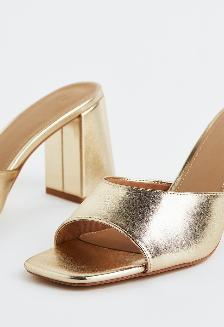 H&M - Mules - gold-coloured