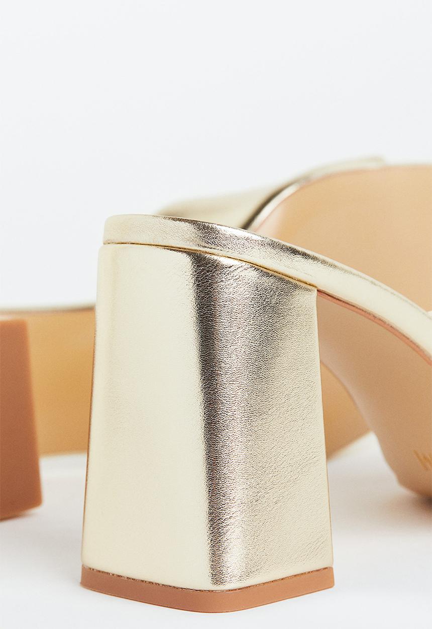 H&M - Mules - gold-coloured