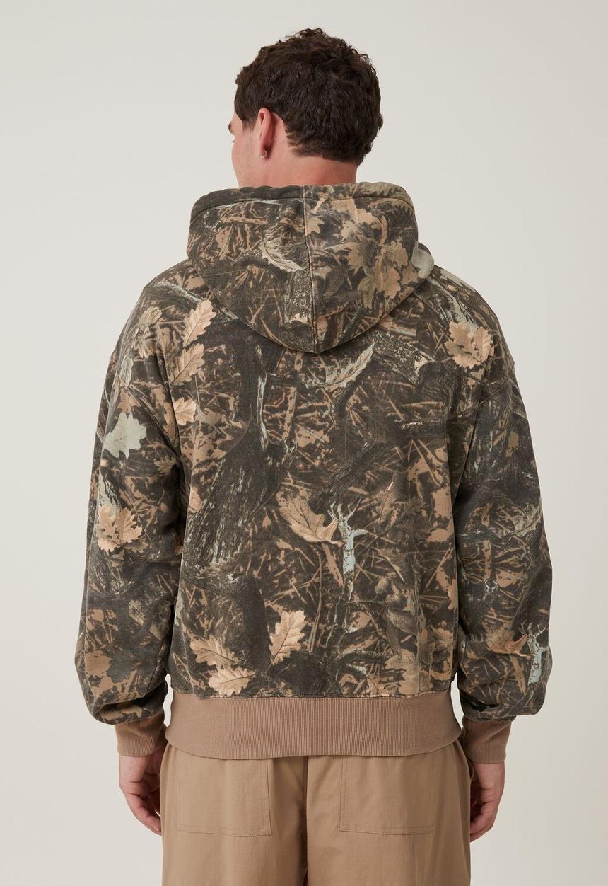 Cotton On - Oversized hoodie - timber camo