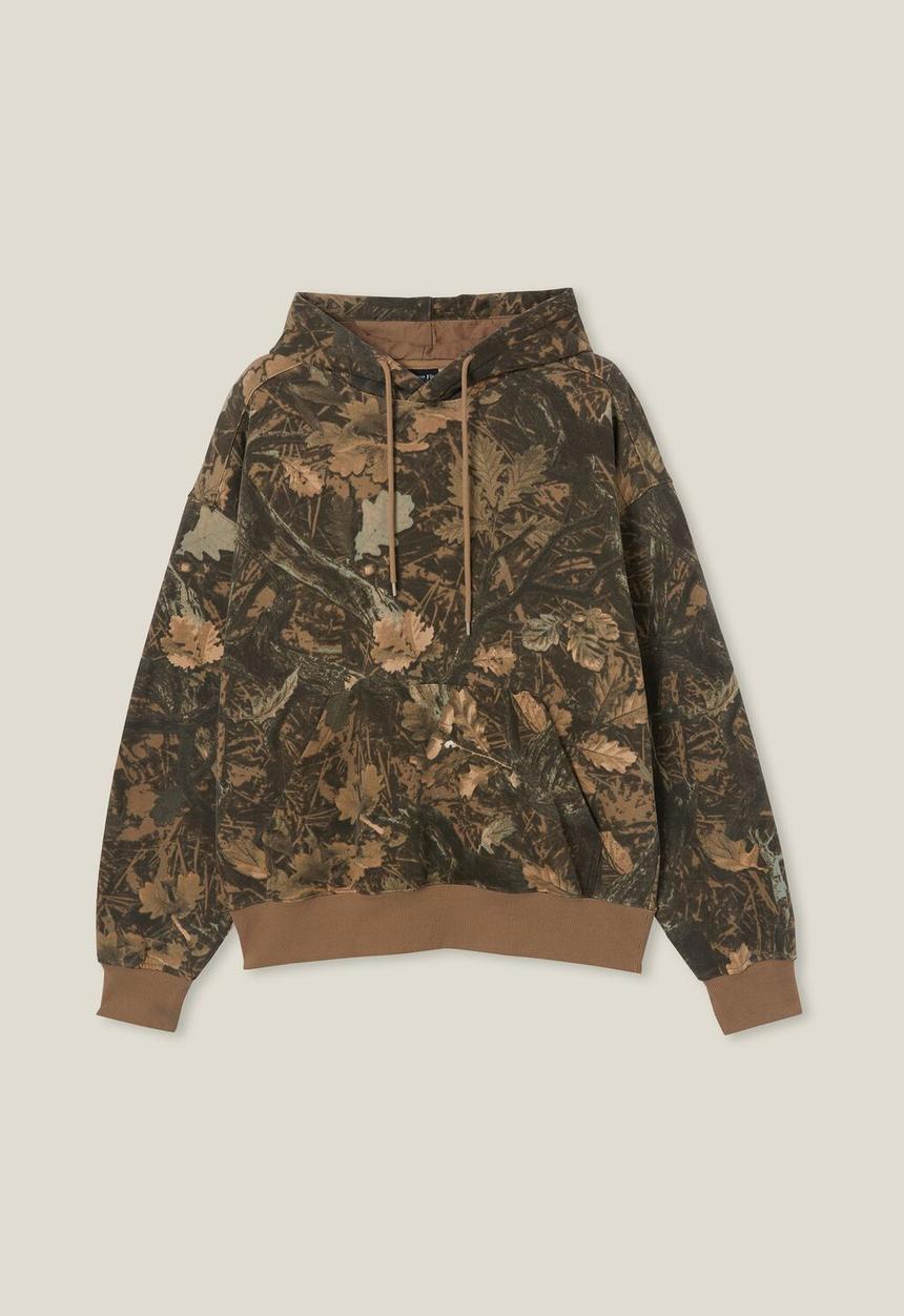 Cotton On - Oversized hoodie - timber camo