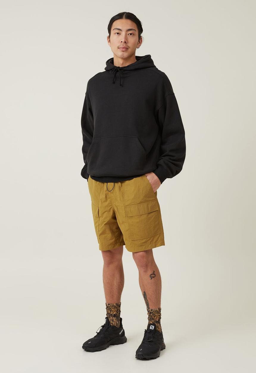 Cotton On - Parachute utility short - mustard utility