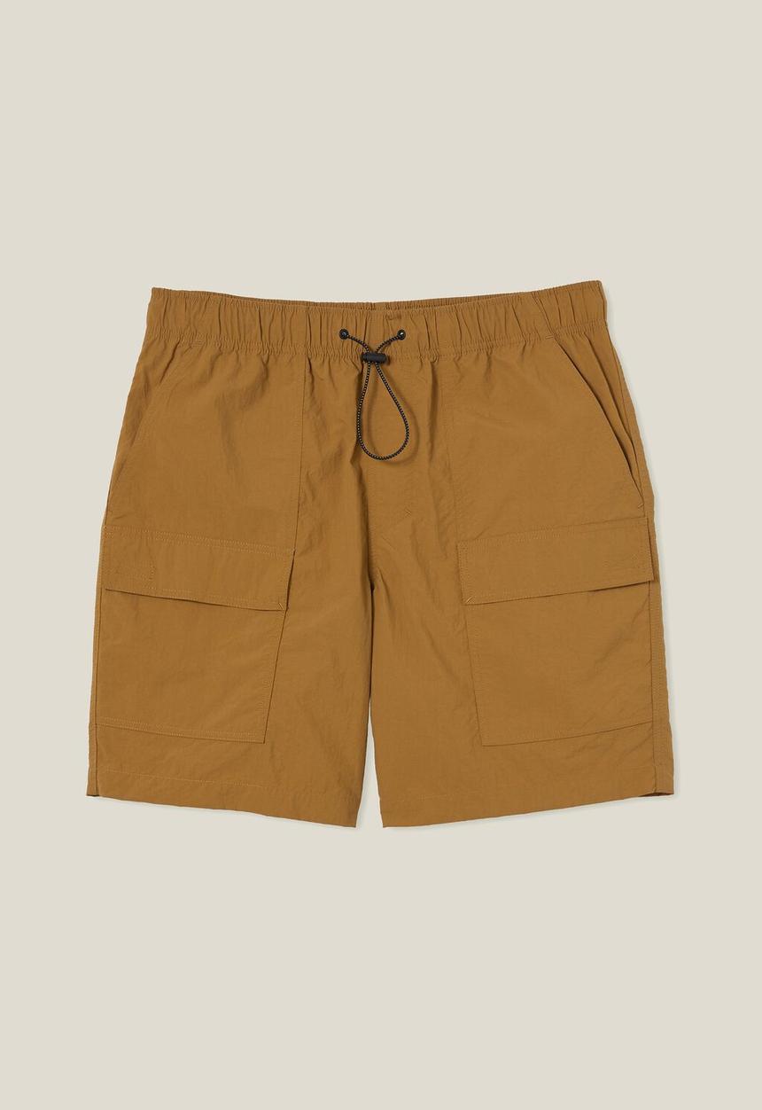 Cotton On - Parachute utility short - mustard utility
