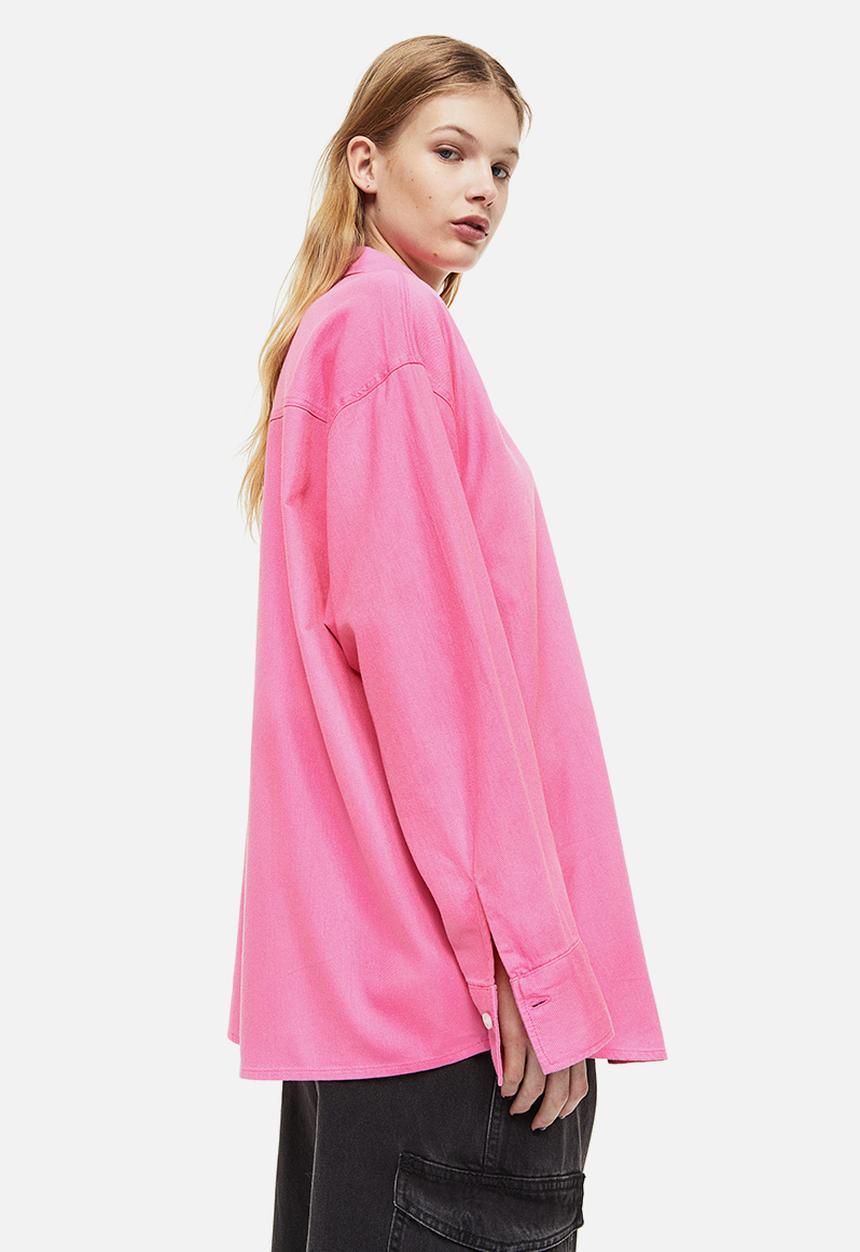 H&M - Oversized cotton overshirt - pink