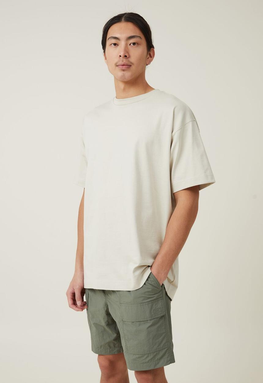 Cotton On - Parachute utility short - steel green utility