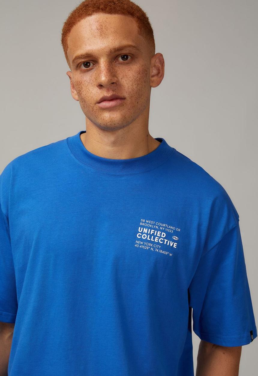 Factorie - Box fit unified t-shirt - cobalt / unified lockup