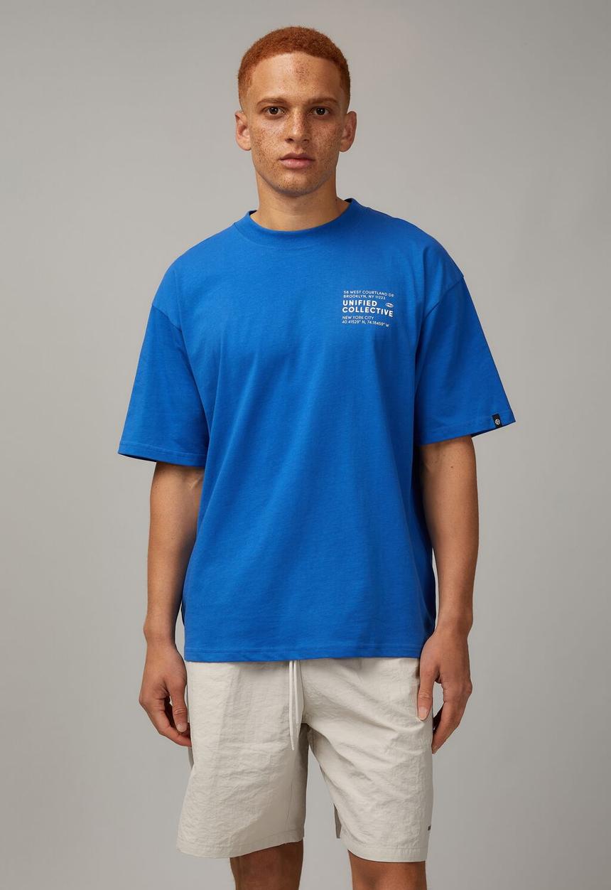 Factorie - Box fit unified t-shirt - cobalt / unified lockup