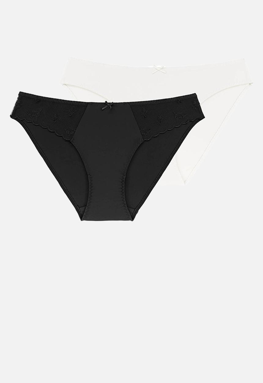 DORINA - Elvera 2 pack brief - black/ivory
