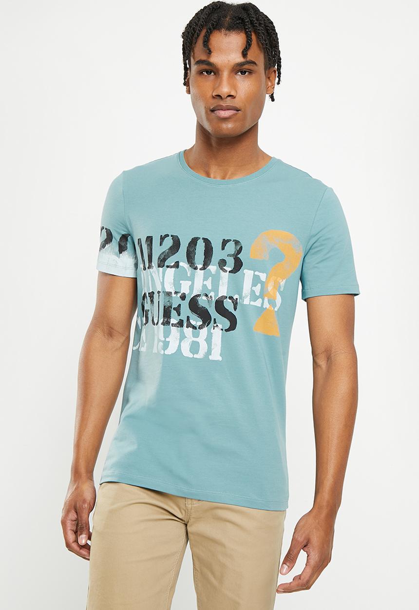 GUESS - Short sleeve cn 1203 Guess tee - honest blue