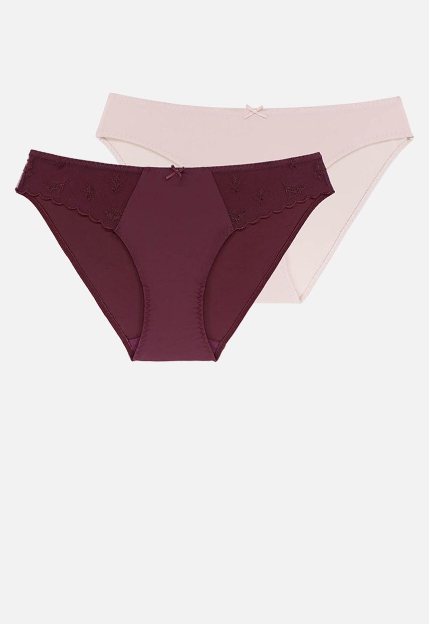 DORINA - Elvera 2 pack brief - red/pink