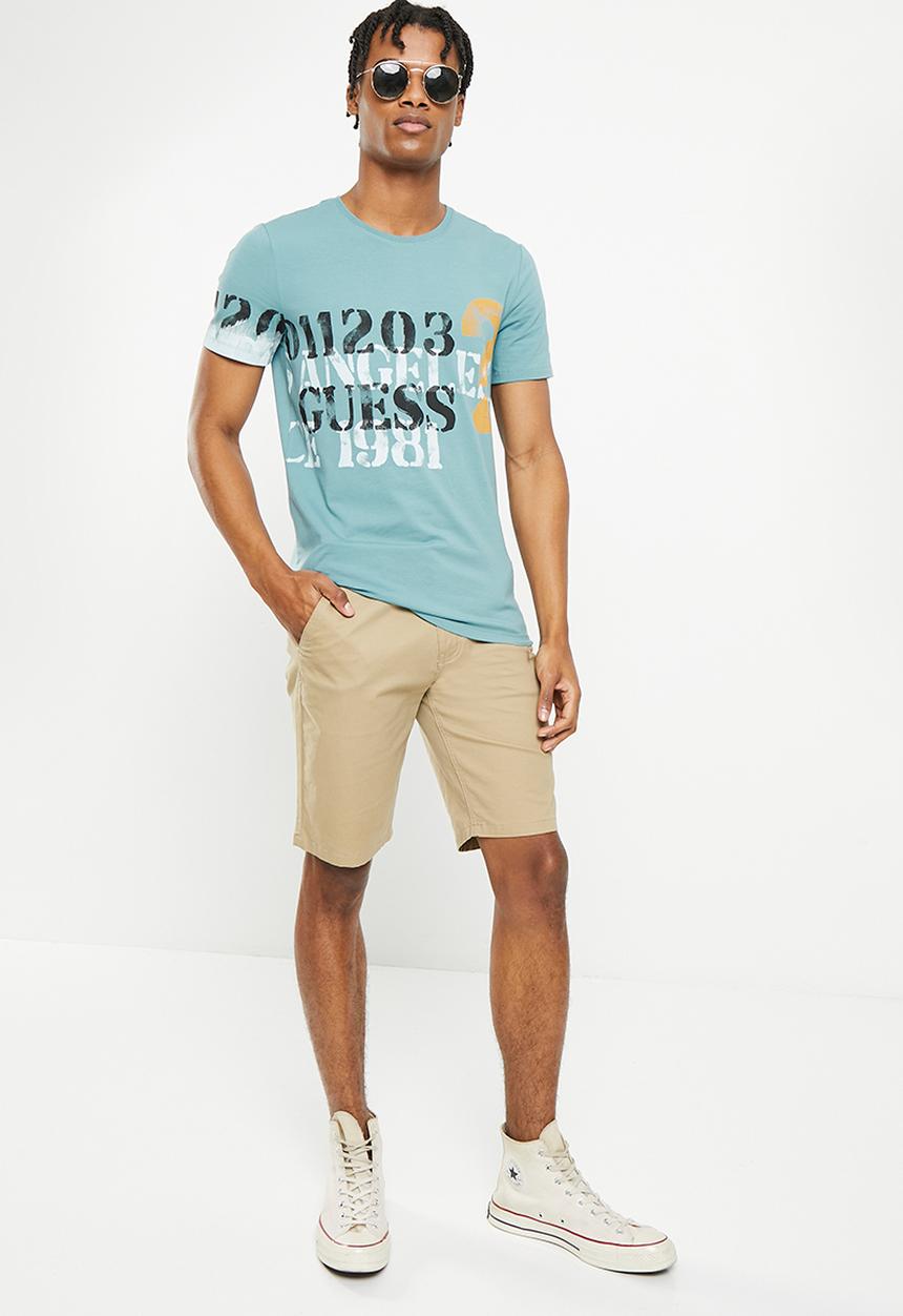 GUESS - Short sleeve cn 1203 Guess tee - honest blue