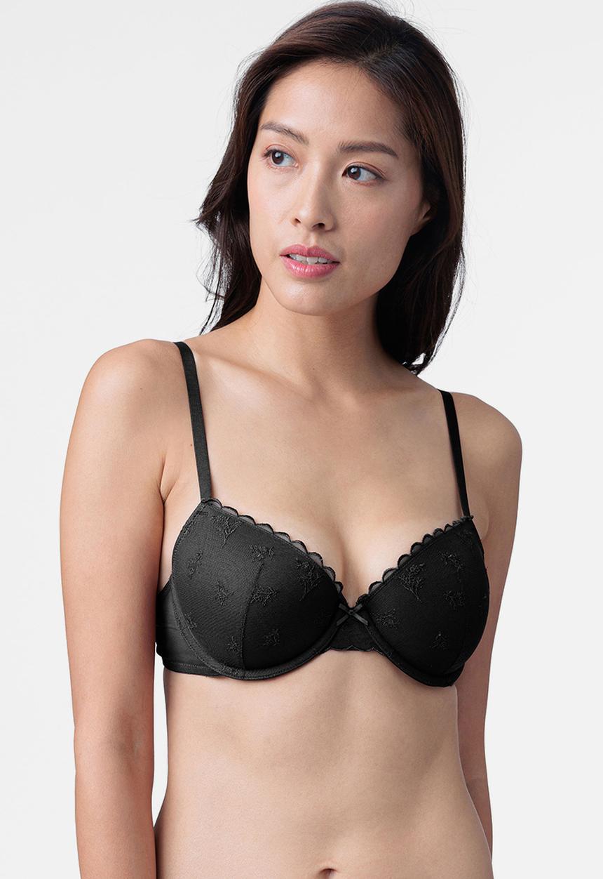 DORINA - Elvera 2 pack light padded demi - black/ivory