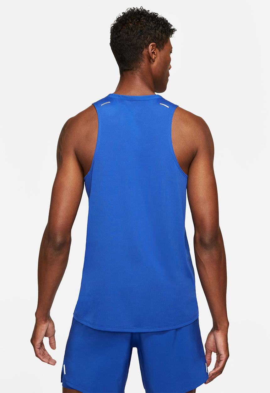 Nike - M nk df rise 365 tank - game royal / reflective silver