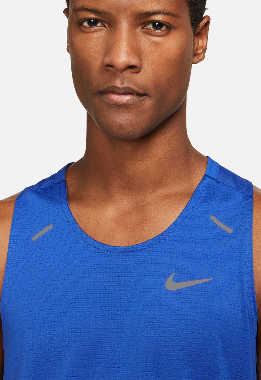 Nike - M nk df rise 365 tank - game royal / reflective silver