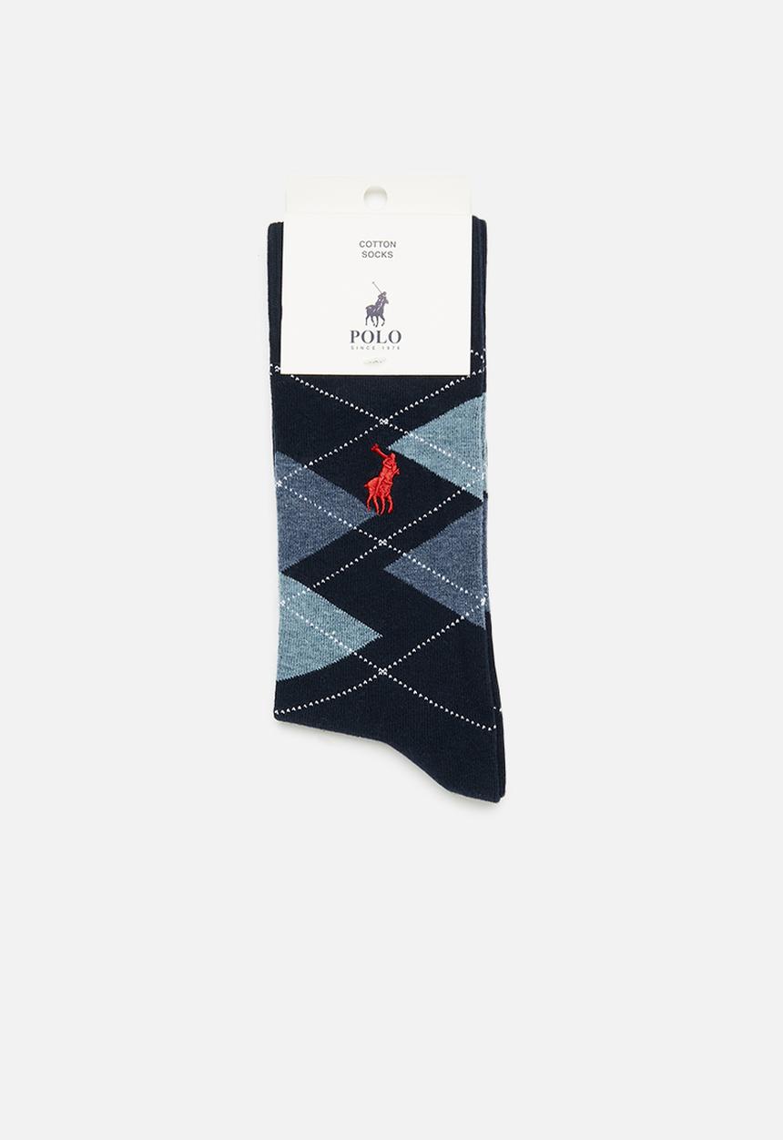POLO - Argyle anklets - navy