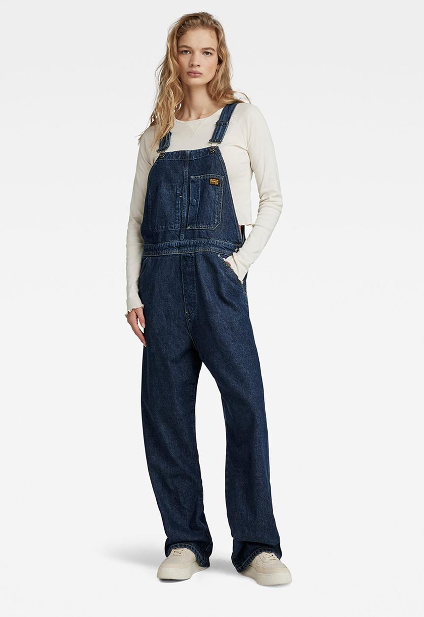 G-STAR - Workwear bib overall wmn - worn in blue pool
