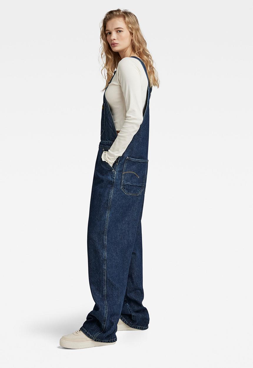 G-STAR - Workwear bib overall wmn - worn in blue pool