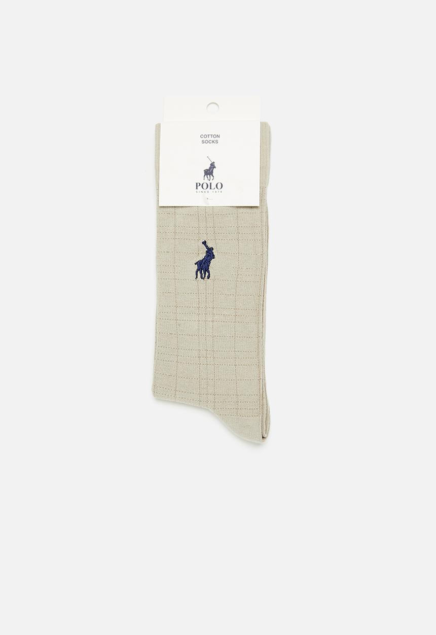 POLO - Blocks sock - stone