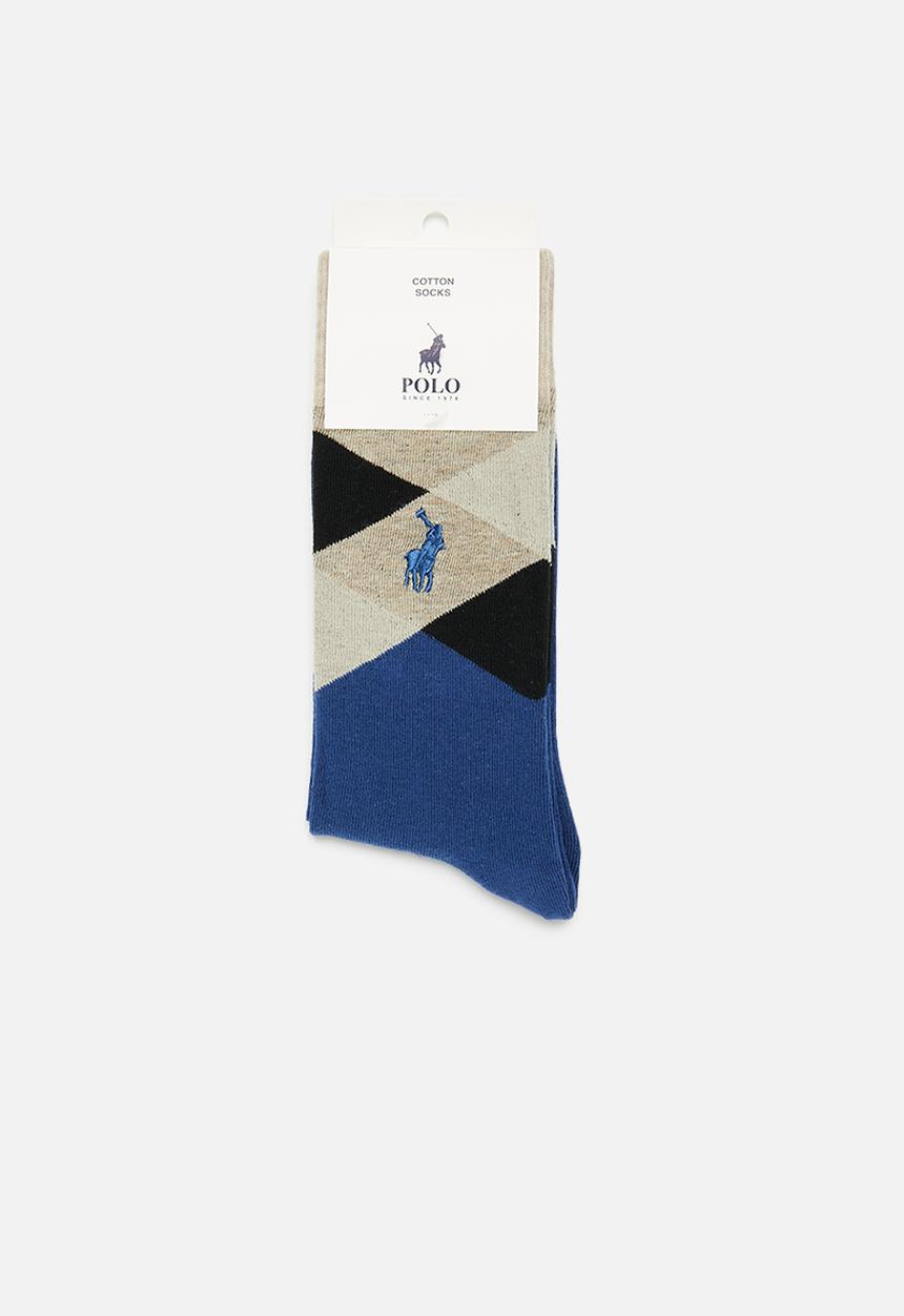 POLO - Argyle anklets - teal