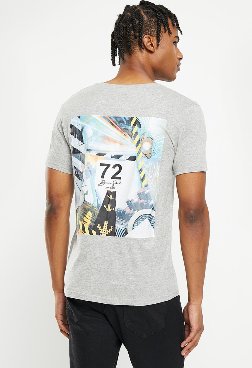 Brave Soul - Ragnar tee - light grey 