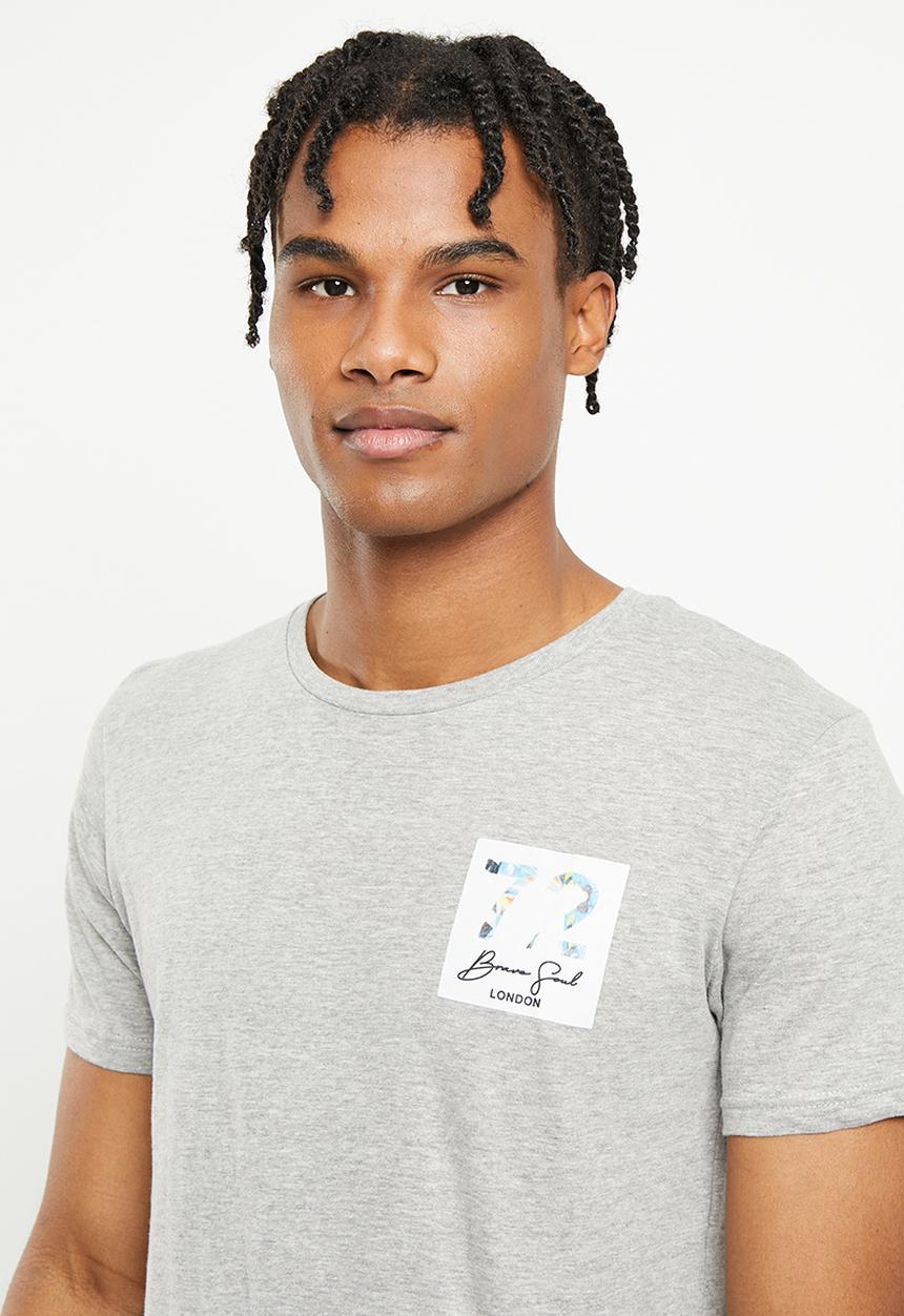 Brave Soul - Ragnar tee - light grey 