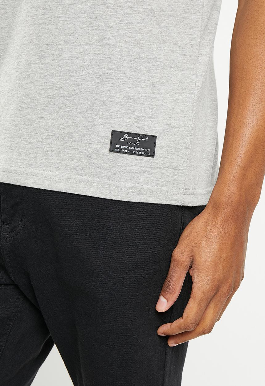 Brave Soul - Ragnar tee - light grey 