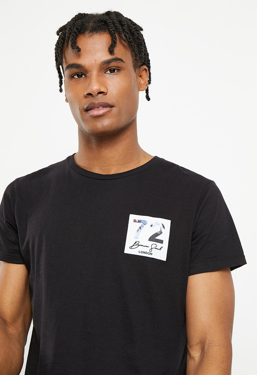 Brave Soul - Ubbe tee - jet black