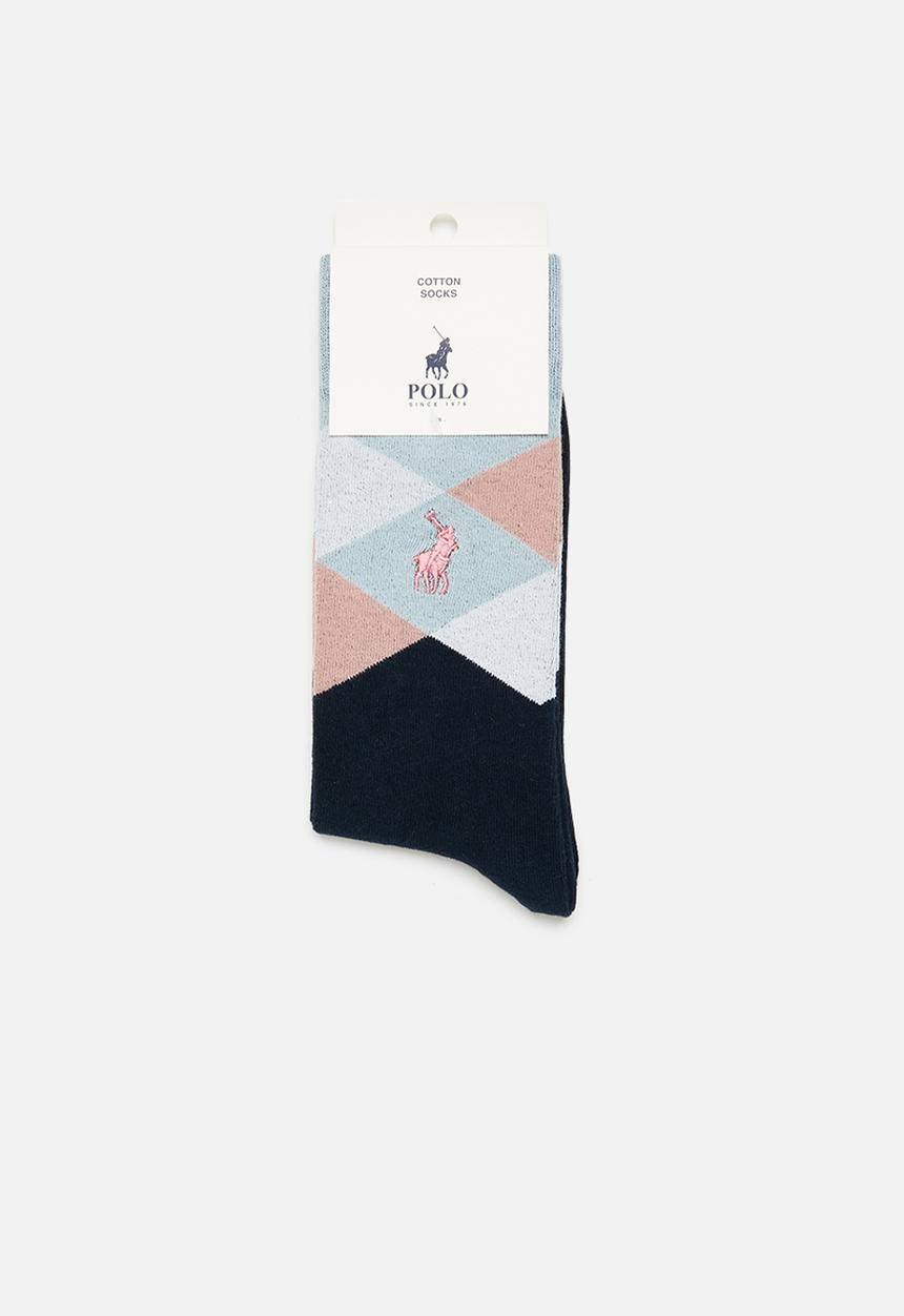 POLO - Argyle anklets - Black