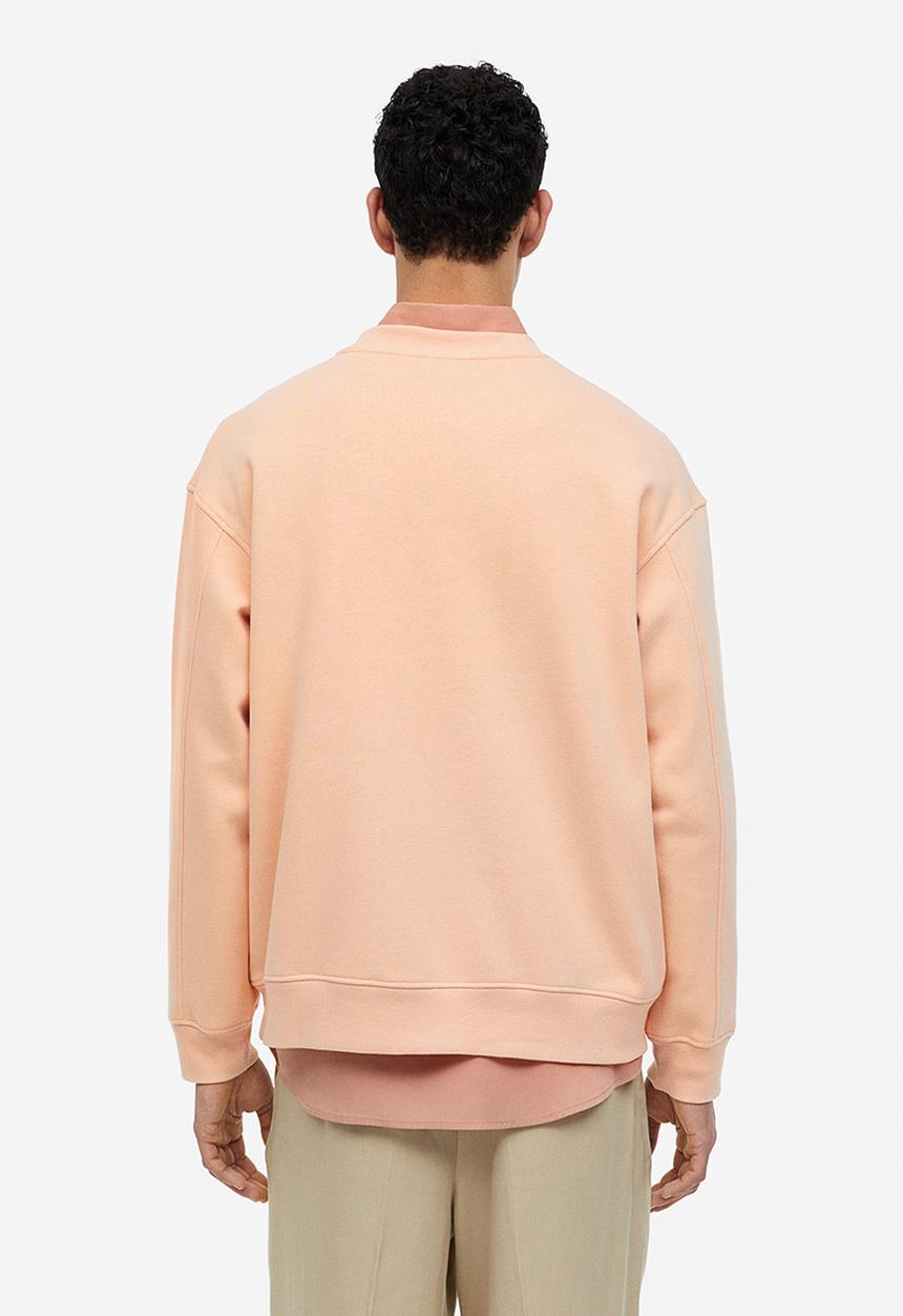 H&M - Relaxed fit appliquéd sweatshirt - apricot 