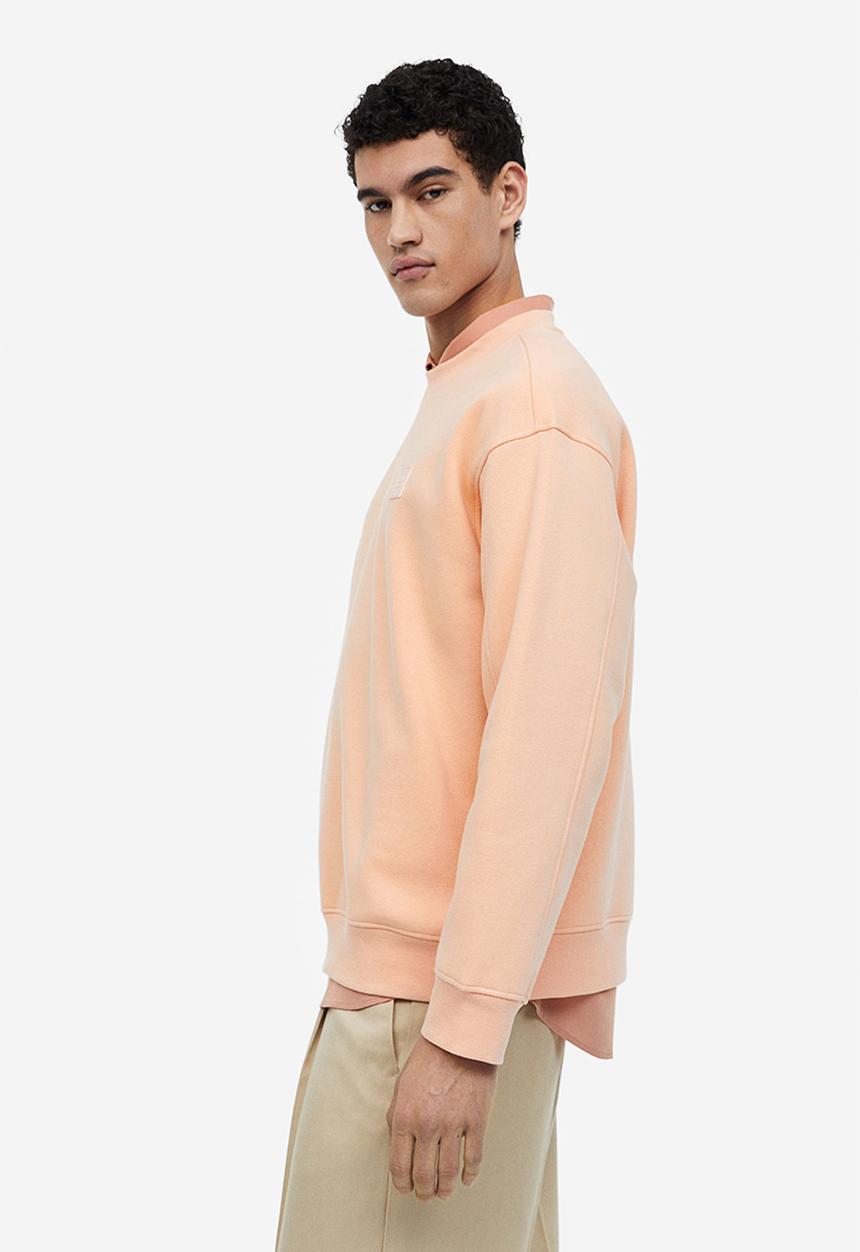 H&M - Relaxed fit appliquéd sweatshirt - apricot 