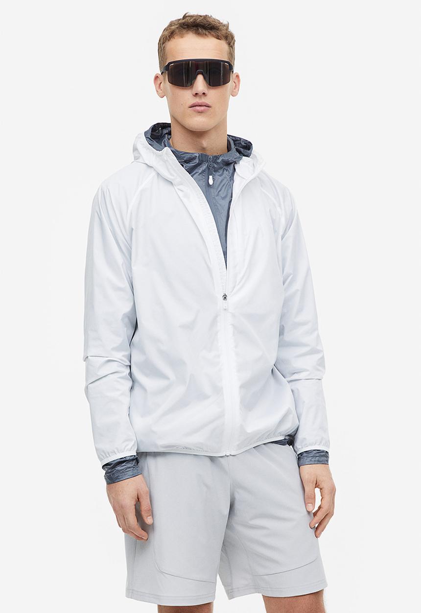 H&M - Regular fit sports windbreaker - white